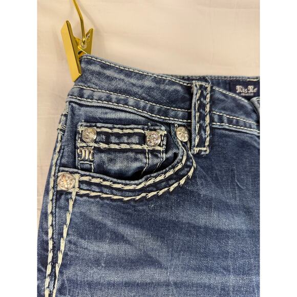 Jeans Miss Me Size 29 T3275B Chloe Boot Embroidered Country Cowgirl - Picture 4 of 9